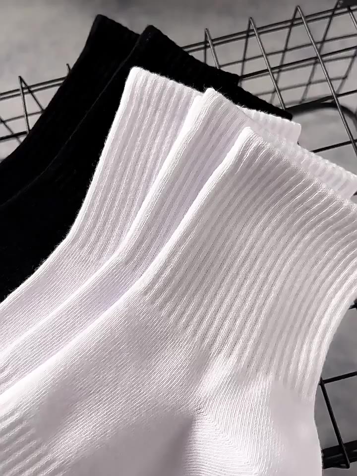 Tất Nam Nữ - Tất vớ cổ cao, cổ thấp chất cotton cao cấp thiết kế sọc đôi chống hôi chân Mẫu T110 | BigBuy360 - bigbuy360.vn