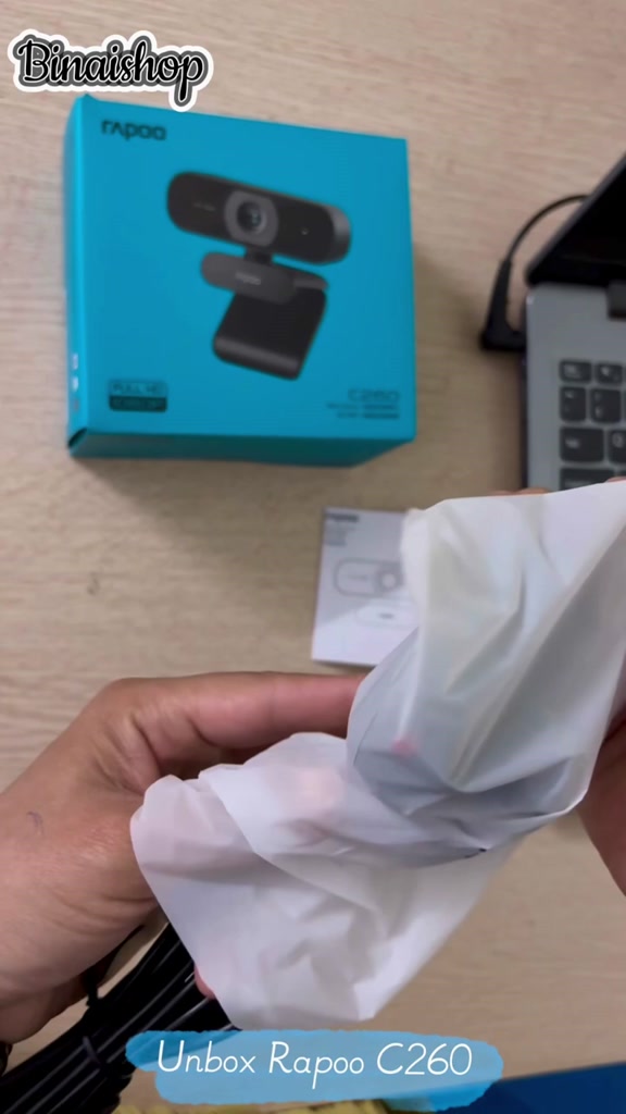 [BH 2 năm] Rapoo C260 - Webcam Họp Trực Tuyến Phân Giải HD 1080p, Góc Siêu Rộng 95°, Tự Động Lấy Nét | BigBuy360 - bigbuy360.vn