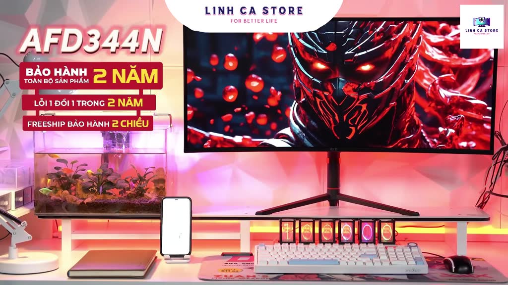 Màn Hình Cong 34 Inch WQHD IPS Black AFD 344N – 120Hz, HDR400, Freesync, Bảo Hành 2 Năm | BigBuy360 - bigbuy360.vn