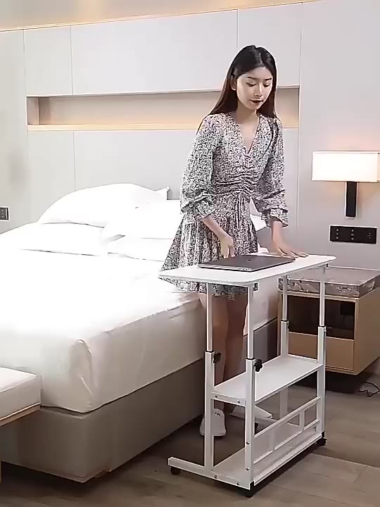 HUHU Bàn làm việc đa năng có thể điều chỉnh độ cao phù hợp cho học sinh có bánh xe di động | BigBuy360 - bigbuy360.vn