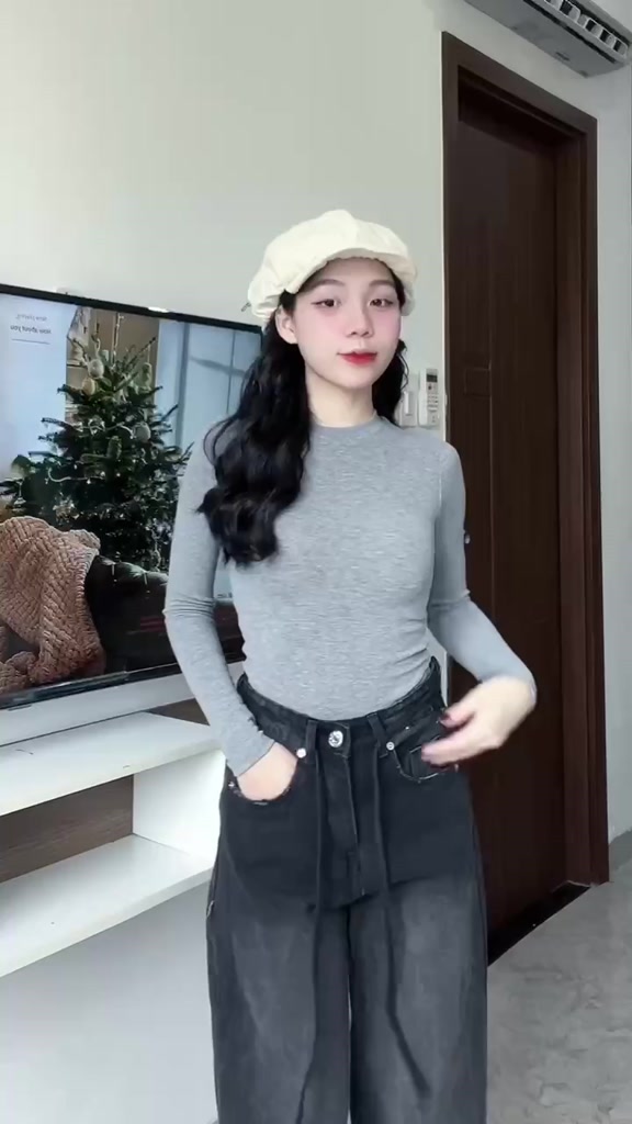 Áo Thun Zip Nhập Dài Tay Cổ Tròn thắt eo ôm body tôn dáng- Áo giữ nhiệt nữ m660 | BigBuy360 - bigbuy360.vn
