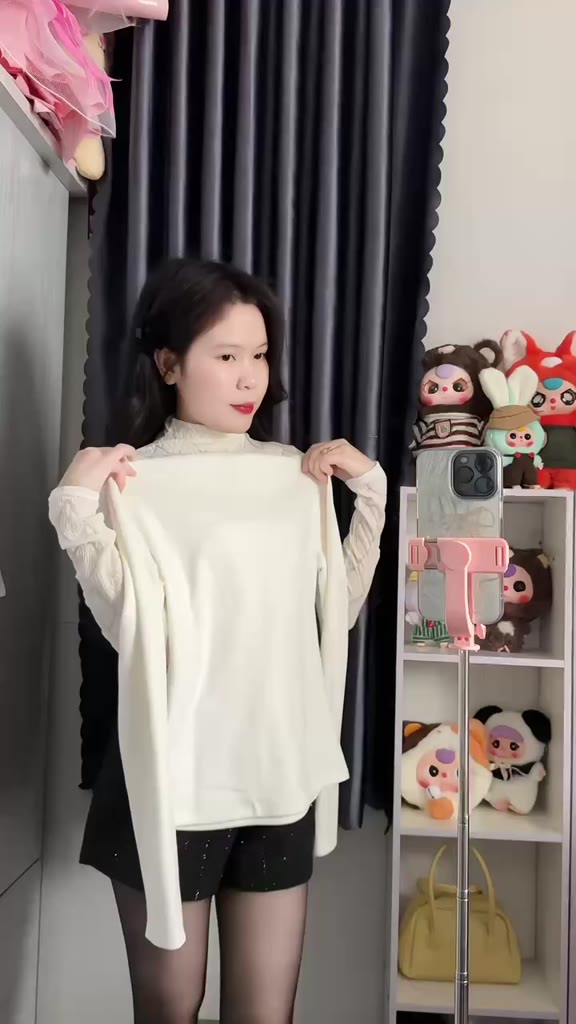 Áo Thun Ôm Body Nữ Giữ Nhiệt Tay Dài JUSTDUN G2 – Cổ Cao 3cm, Chất Nhung Mịn Dày Dặn, Co Giãn | BigBuy360 - bigbuy360.vn