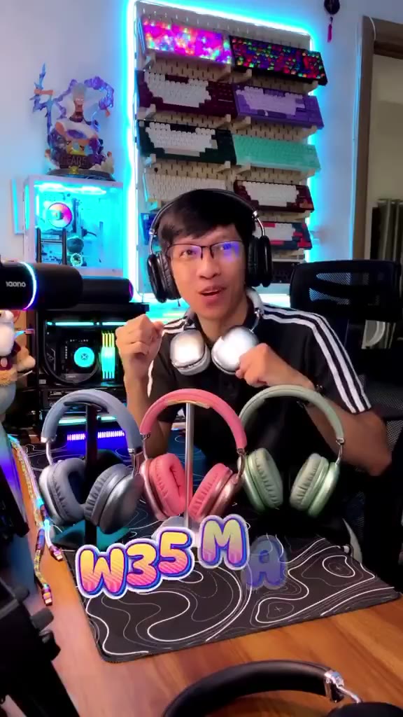 Tai nghe chụp tai Hoco W35 Max bản nâng cấp W35, hỗ trợ mic, cổng AUX 3.5, thẻ nhớ TF Chính Hãng BH 6 tháng | BigBuy360 - bigbuy360.vn