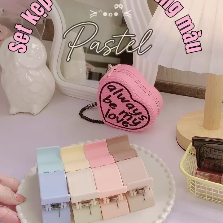 Set 24 Cái Kẹp tóc càng cua NHÀ CÚ - cặp búi tóc nhám hàn quốc dễ thương 5 răng phong cách phụ kiện tóc hottrend | BigBuy360 - bigbuy360.vn