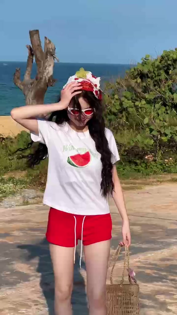 [Form Nữ] Áo BabyTee Gimme Form Nữ - ĐI BIỂN - Premium Cotton 250gsm 2 Chiều - Áo Thun Đi Biển - GMB87 | BigBuy360 - bigbuy360.vn
