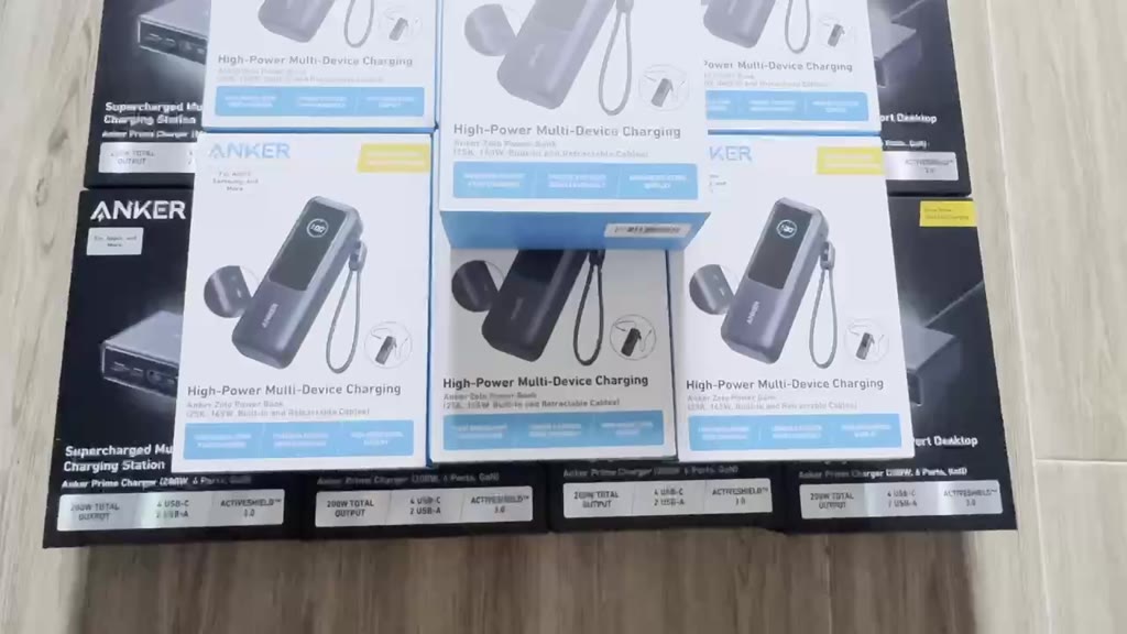 Pin dự phòng Anker Zolo Power Bank 25K A1695 công suất 165W có cáp USB-C tích hợp và có thể thu gọn | BigBuy360 - bigbuy360.vn