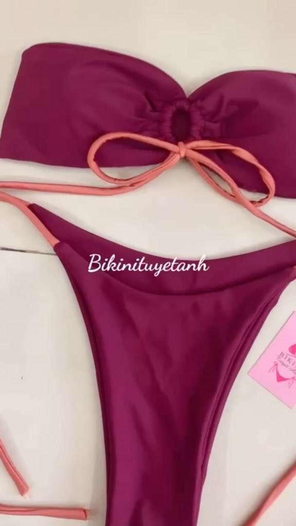 (SẴN - HOẢ TỐC HCM) Bikini Hai Mảnh Màu Mận Siêu Tôn Dáng Hình Thật) | BigBuy360 - bigbuy360.vn