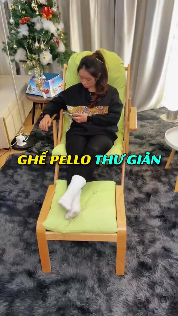 Ghế tựa lưng thư giãn Pello, Ghế phòng khách thư giãn đọc sách, chất liệu gỗ bạch dương bảo hành 36 tháng (Tặng Đôn) | BigBuy360 - bigbuy360.vn