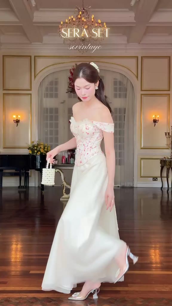 SÒ VINTAGE - SERA set áo corset và chân váy xòe | BigBuy360 - bigbuy360.vn
