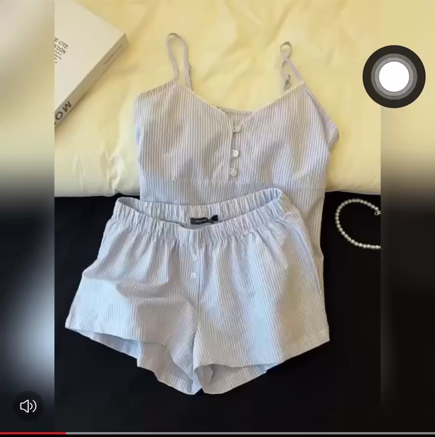 [ORDER] Set Đồ mặc ở nhà nữ tính thoải mái mùa hè 2025 chất liệu cotton thấm hút mồ hôi cục mắt(có ảnh thật) | BigBuy360 - bigbuy360.vn