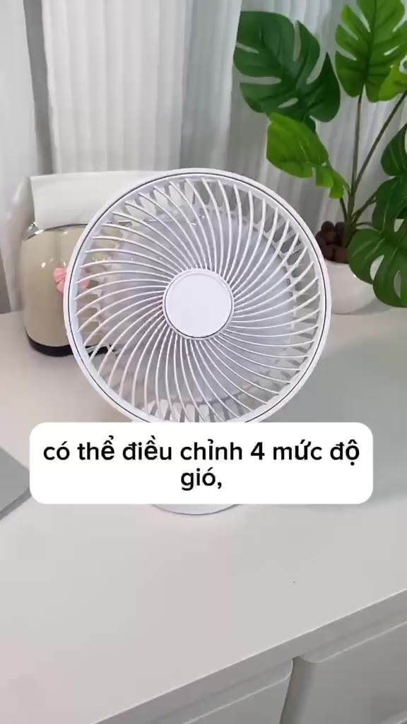 Quạt Tích Điện Asaki Sạc USB Đ🔥ể Bàn Ký Túc Xá Không Gây Tiếng Ồn | BigBuy360 - bigbuy360.vn
