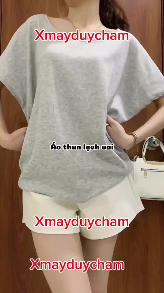 Áo lệch vai freesize phong cách, Áo trễ vai sang chảnh cho nữ m680 | BigBuy360 - bigbuy360.vn