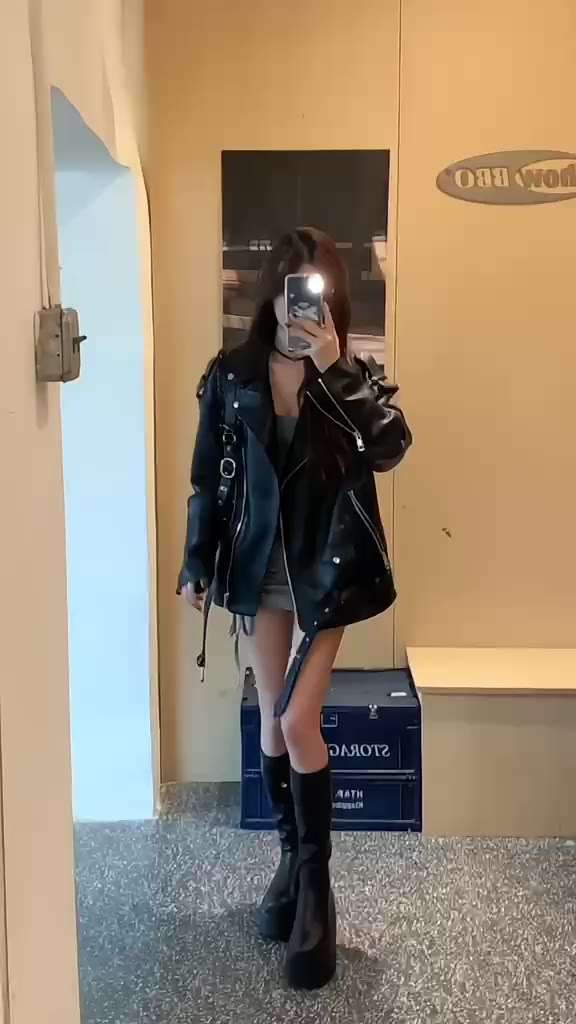 ÁO KHOÁC DA TRƠN UNISEX LEATHER PHOM LỬNG [ Hàng có sẵn ] | BigBuy360 - bigbuy360.vn