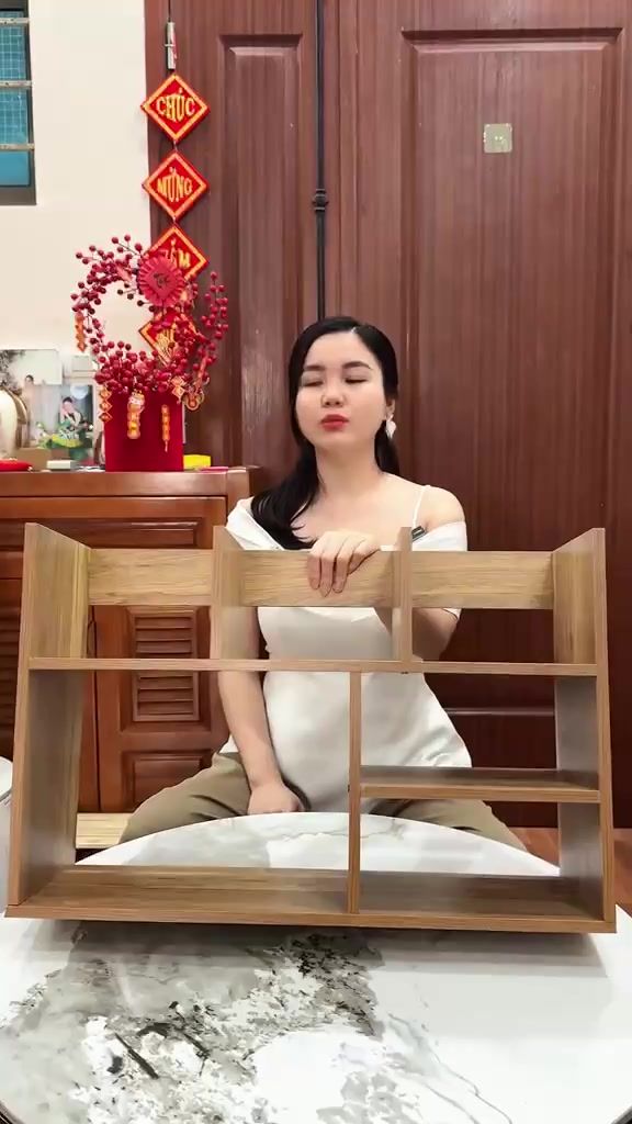 Kệ sách gỗ để bàn mini lắp ghép dễ dàng,Kệ gỗ văn phòng để tài liệu hồ sơ bàn làm việc đa năng A42 | BigBuy360 - bigbuy360.vn