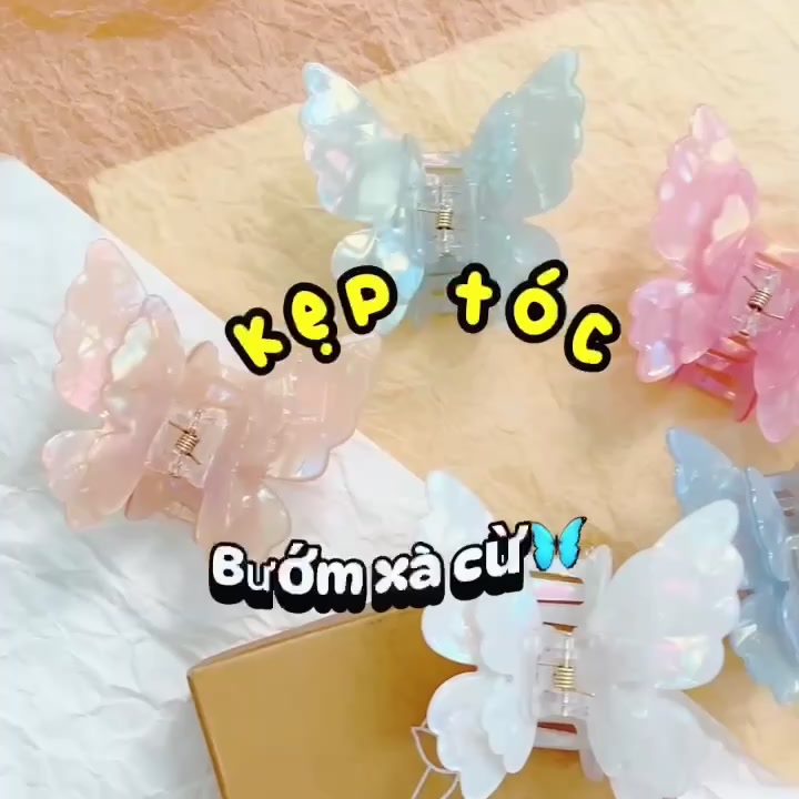 Kẹp Tóc Xà cừ NHÀ CÚ Hình Bướm Nơ Chất Liệu Acrylic Phong Cách Hàn Quốc Thời Trang Cho Nữ Hot Trend | BigBuy360 - bigbuy360.vn