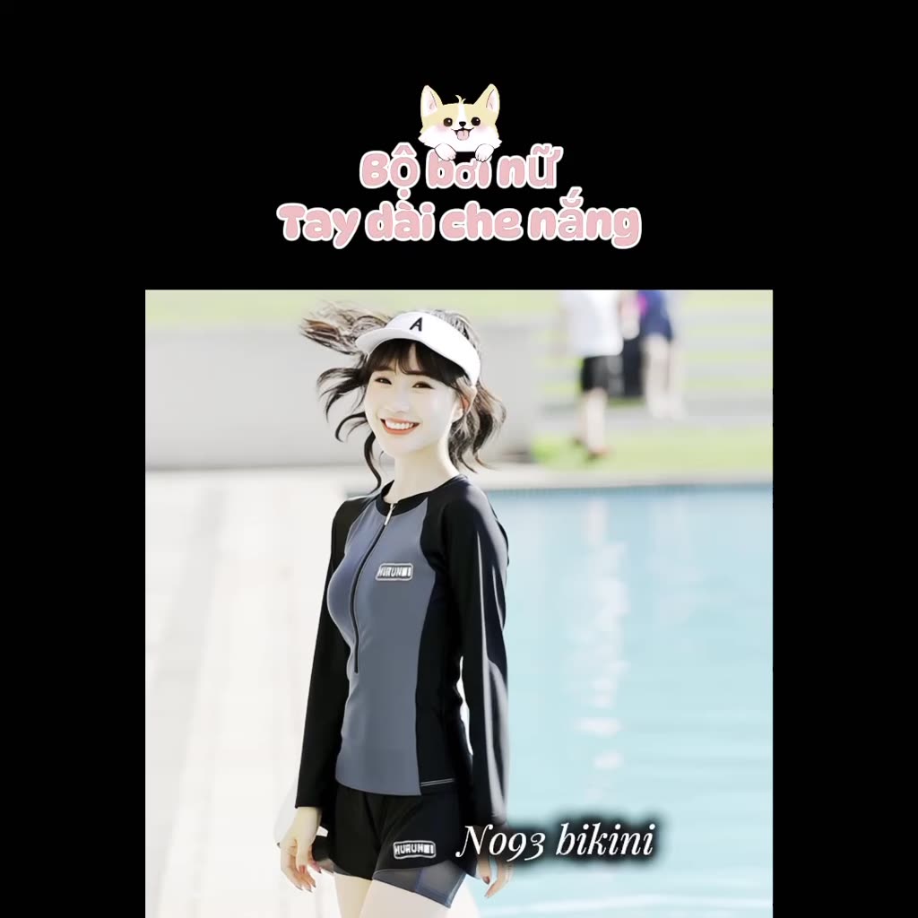 Đồ bơi nữ kín đáo Bikini 2 mảnh đi biển No93 áo bơi dài tay nữ đồ bơi nữ bikini 1 mảnh tay dài kín đáo áo tắm nữ đẹp | BigBuy360 - bigbuy360.vn