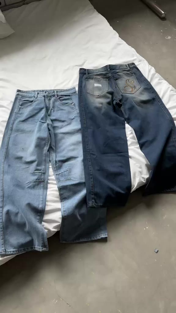 Quần JEAN Premium ỐNG RỘNG FORM SUÔNG UNISEX- Local Brand THE SLICK WAY UNISEX | BigBuy360 - bigbuy360.vn