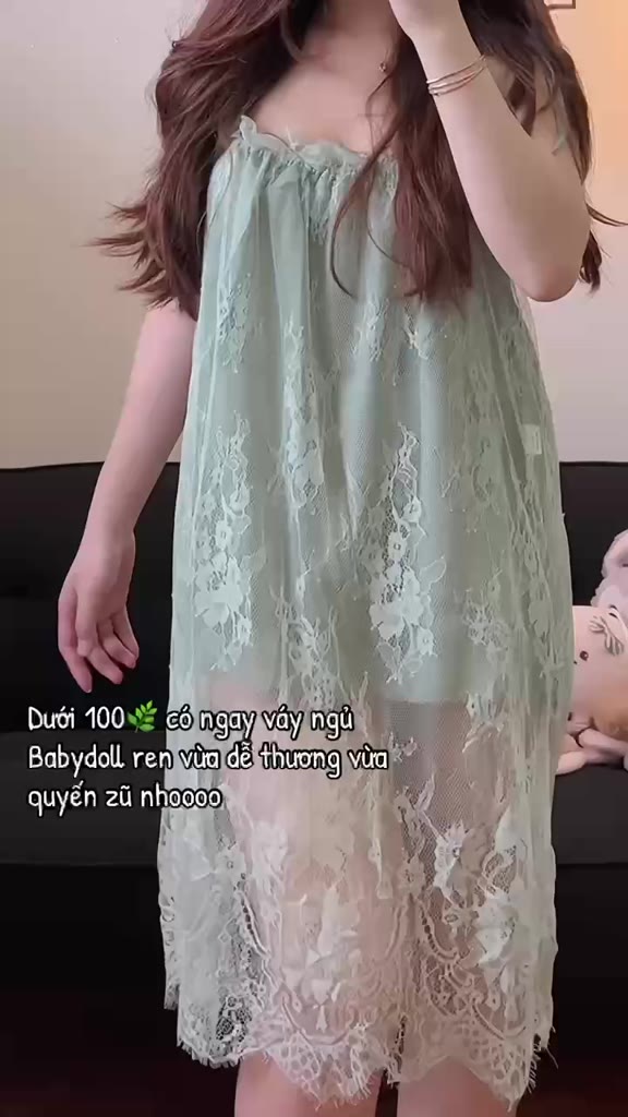 Váy Ngủ Nữ Sexy - Đầm Ngủ Babydol Dễ Thương Ren 2 Lớp Cao Cấp VN312 | BigBuy360 - bigbuy360.vn