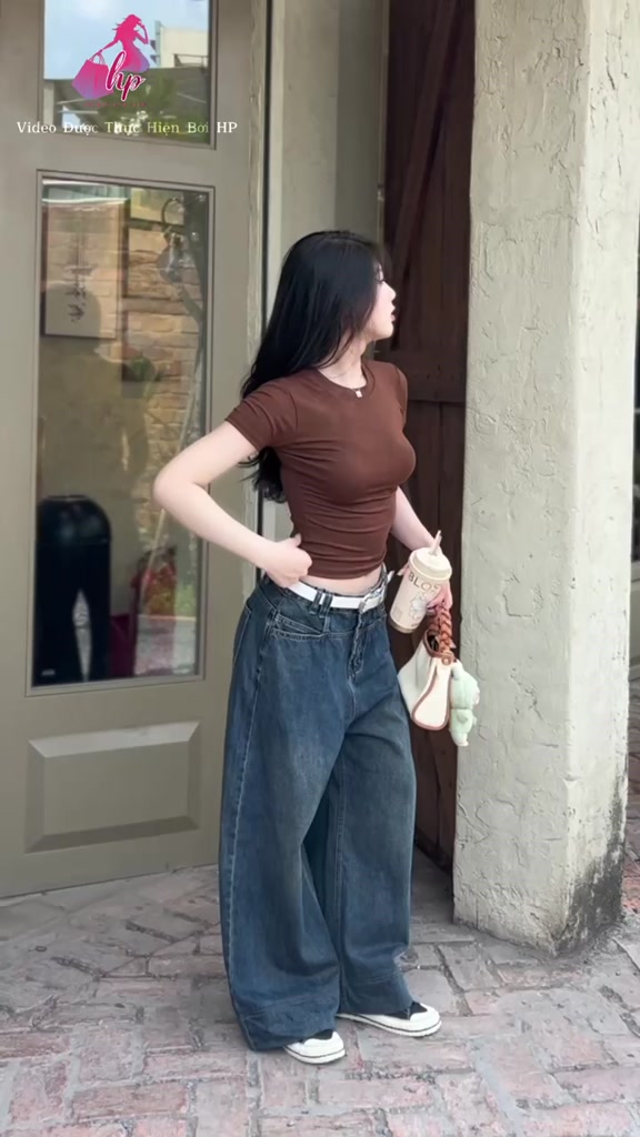 [COTTON BORIP] Áo thun nữ chiết eo basic cổ tròn, áo phông nữ ôm body cộc ngắn tay vải  baby tee có bigsize mùa hè HP30 | BigBuy360 - bigbuy360.vn