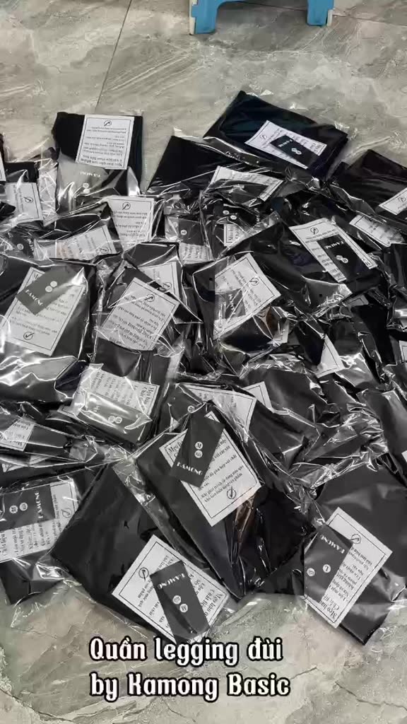 Quần legging đùi nữ KAMONG vải cotton dẻo co dãn tốt cạp cao dáng ngắn LG001 | BigBuy360 - bigbuy360.vn