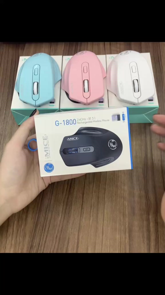 Chuột gaming không dây sạc pin HXSJ G1800 cho game thủ chuyên nghiệp kết nối Wireless 2.4G | BigBuy360 - bigbuy360.vn