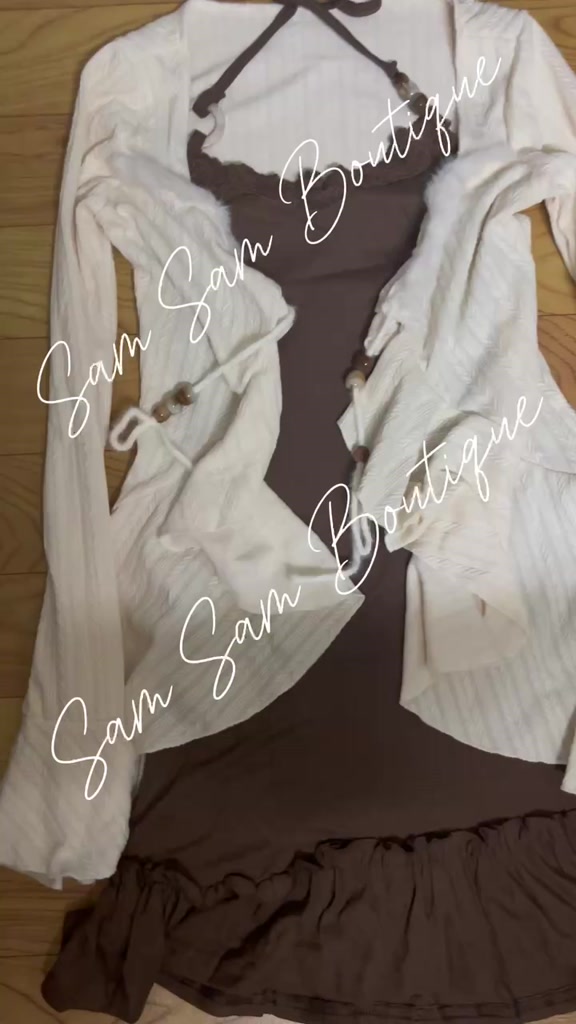 [SẴN] Set áo khoác cardigan mỏng dài tay+ đầm ngắn phong cách boho thanh lịch SAM SAM BOUTIQUE | BigBuy360 - bigbuy360.vn