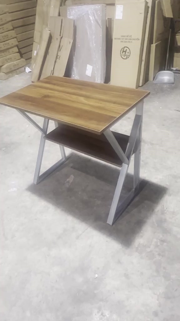 Bàn Làm Việc BKKL Chân Chữ K Kệ Lửng - Chân Sắt, Mặt Gỗ MDF -Nhiều Kích Thước, Full Phụ Kiện Lắp Ráp | BigBuy360 - bigbuy360.vn