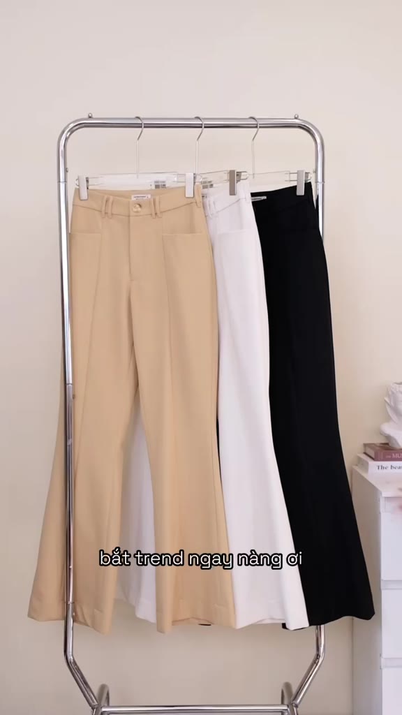 Quần Kaki Nữ Ống Loe La Boutique Dáng Dài Sang Trọng-Q011 | BigBuy360 - bigbuy360.vn