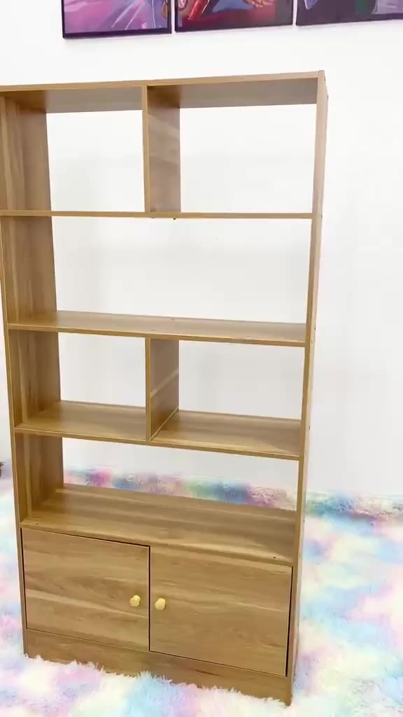 Kệ sách gỗ, tủ gỗ chữ U để đồ năng, giá sách để đồ nhiều tầng, trưng bày trang trí gỗ MDF có ngăn chống mối mọt A66 | BigBuy360 - bigbuy360.vn