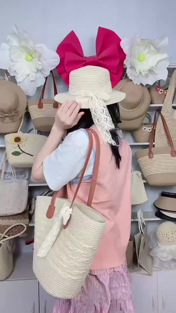 Set túi mũ cói đi biển nhiều mẫu xinh | BigBuy360 - bigbuy360.vn