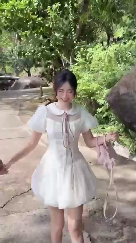 (Hàng 3 Size) :Váy Tiểu Thư Cổ Sen Tay Bồng Chất Tơ Thiết Kế Nơ Buộc Dài From Váy Bồng Bí Sang Chảnh , Ảnh Thật Lolla | BigBuy360 - bigbuy360.vn