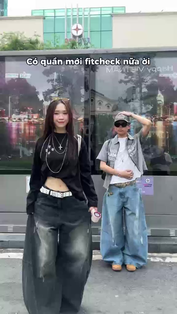 Quần Jeans Dài Ống Cong PREMIUM Form Rộng Wash Tôn Dáng Nam Nữ Thiết Kế Đai Siết Eo | SSSTore.Aesthetic | BigBuy360 - bigbuy360.vn