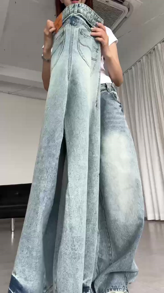 [SẢN PHẨM MỚI] Quần Jeans Ống Cong PREMIUM Thunder Light Balloon Unisex Tôn Dáng Đai Siết Eo | SSSTore.Aesthetic | BigBuy360 - bigbuy360.vn