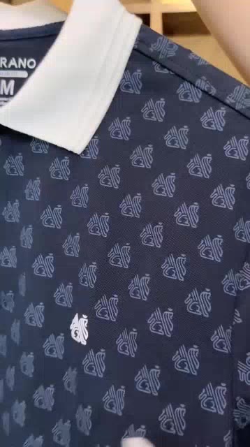 Áo polo nam TORANO MONOGRAM POLO in tràn họa tiết, chất thoáng khí, thoải mái, thanh lịch, sang trọng GSTP051 | BigBuy360 - bigbuy360.vn