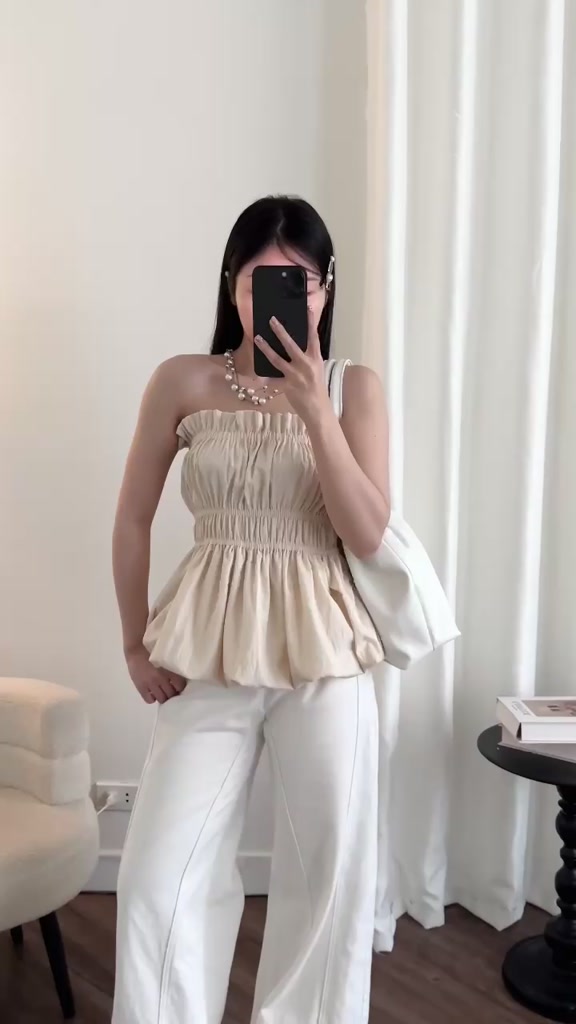 Áo Ống Bí Chất Gió Nhăn Form Xoè Hot Trend, Áo Quây Nữ | BigBuy360 - bigbuy360.vn