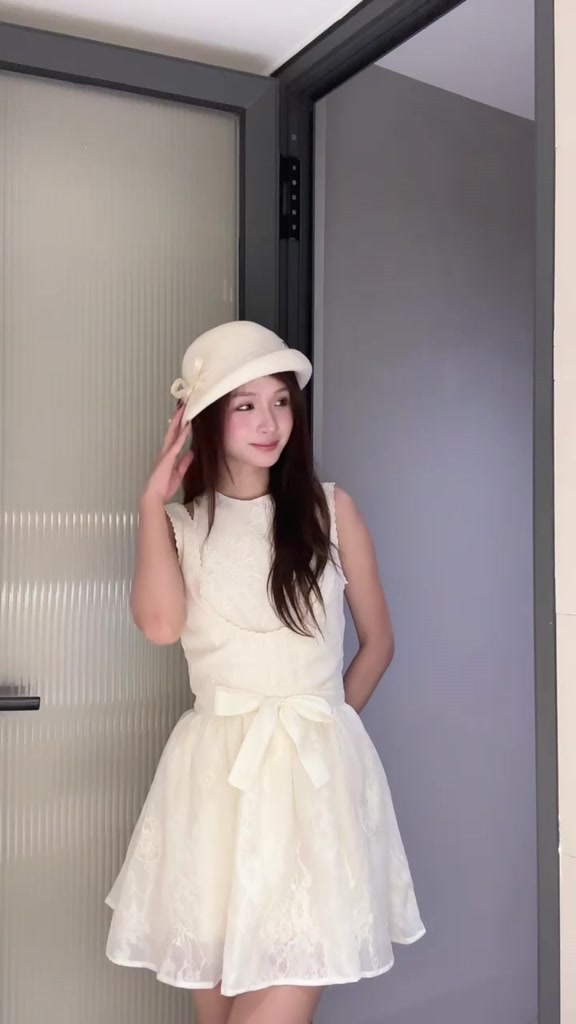 COQUI - Đầm váy tiểu thư dự tiệc thanh lịch cổ điển, dáng xòe ngắn chất tơ hoa cao cấp CHLOEEE DRESS | BigBuy360 - bigbuy360.vn