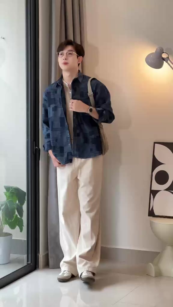 Áo Sơ Mi Tay Dài Nam Nữ Boro Denim Local Brand KATHOLIC Form Rộng Oversize KAT031 | BigBuy360 - bigbuy360.vn