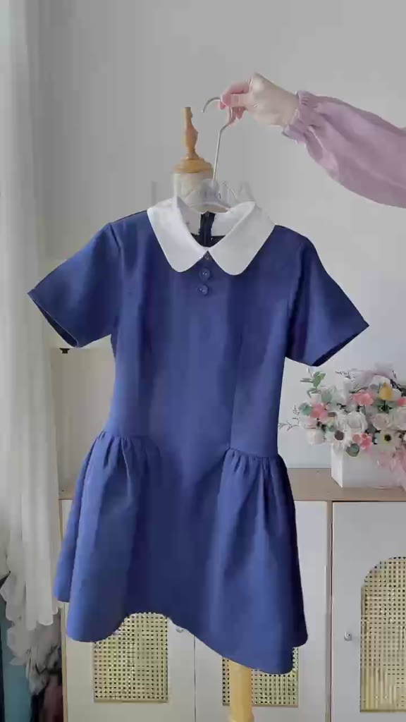 (CÓ BIGSIZE) Váy tiểu thư cổ sen chiết eo, Đầm công sở dáng xòe tay ngắn Basic thanh lịch LENA 3151 | BigBuy360 - bigbuy360.vn