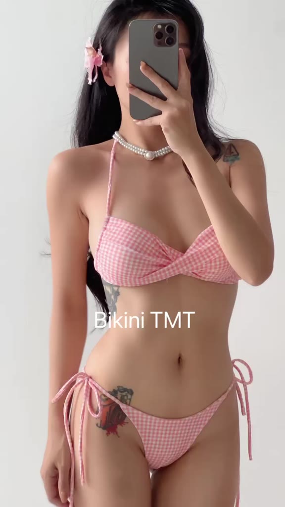 Bikini áo tắm hai mảnh bassi xoắn ngực quần lọt nhỏ siêu sang ( hàng cao cấp TMT) | BigBuy360 - bigbuy360.vn