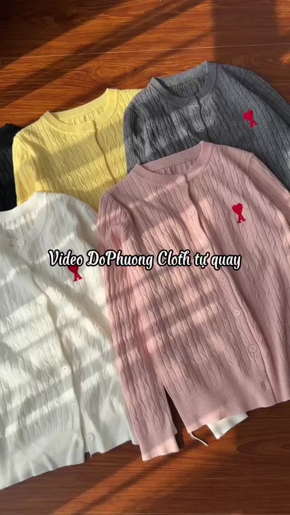 (HÀNG QC L1 Sẵn) Áo len cardigan lông thỏ mềm mịn thêu TIM ĐỎ phù hợp cho mùa đông noel lễ tết | BigBuy360 - bigbuy360.vn