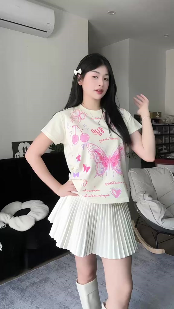Áo Baby Tee 8YO BUTTERFLY Cotton Mềm Mịn Mát - Áo Baby Tee Local Brand Chính Hãng | BigBuy360 - bigbuy360.vn