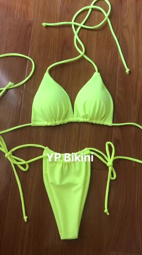 Bikini 2 mảnh áo tam giác buộc dây quần ship luồn nhỏ . Hàng cao cấp( Che tên . sẵn hàng) | BigBuy360 - bigbuy360.vn