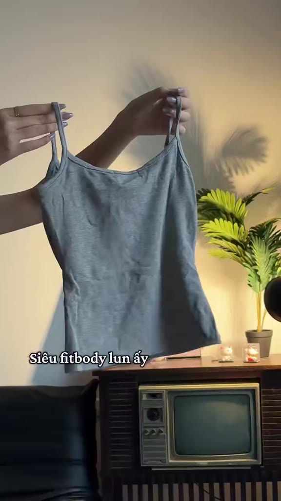 ( KÈM MÚT - 2 LỚP ) Áo Hai Dây Nữ Basic Ôm Body Chất Cotton Lông Mịn Tôn Dáng JUSTDUN 6M | BigBuy360 - bigbuy360.vn