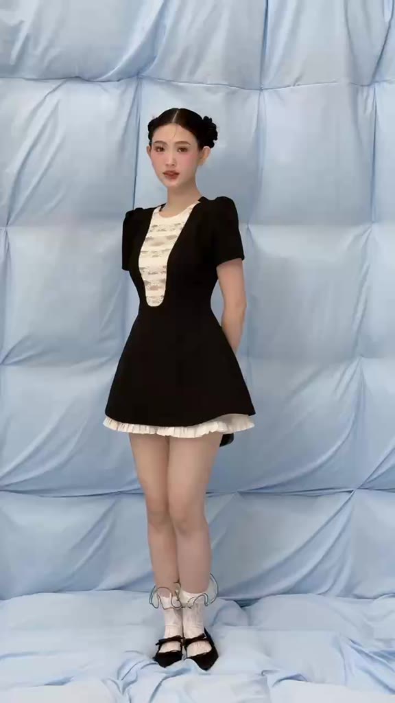 Đầm OLV chiết eo đứng form thanh lịch A Line White Layered Mini Dress nhiều màu phù hợp đi tiệc | BigBuy360 - bigbuy360.vn