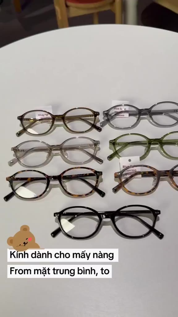 Kính mắt chuyên lắp cận ONNI - LÉAGLASSES chất liệu nhựa cao cấp Oval Y2K Bayonetta HOT TREND | BigBuy360 - bigbuy360.vn