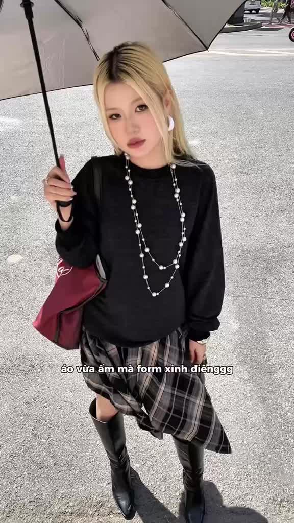 MADMIND Áo Nỉ Sweater Nam Nữ Tay Dài D13 - Màu Đen Muối Tiêu, Xám Muối Tiêu, Xám Trắng | BigBuy360 - bigbuy360.vn