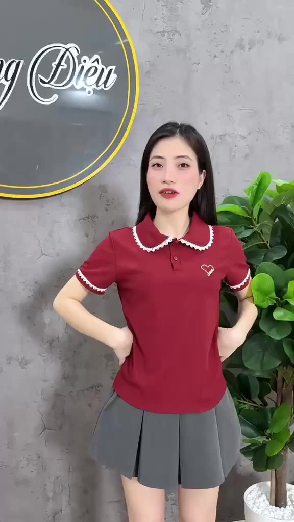 Áo thun Polo Nữ Phối Cổ Viền Bèo Ren Tay Áo Ðiệu Đà Nữ Tính, Phong Cách Năng Động Nhiều màu( M19) | BigBuy360 - bigbuy360.vn