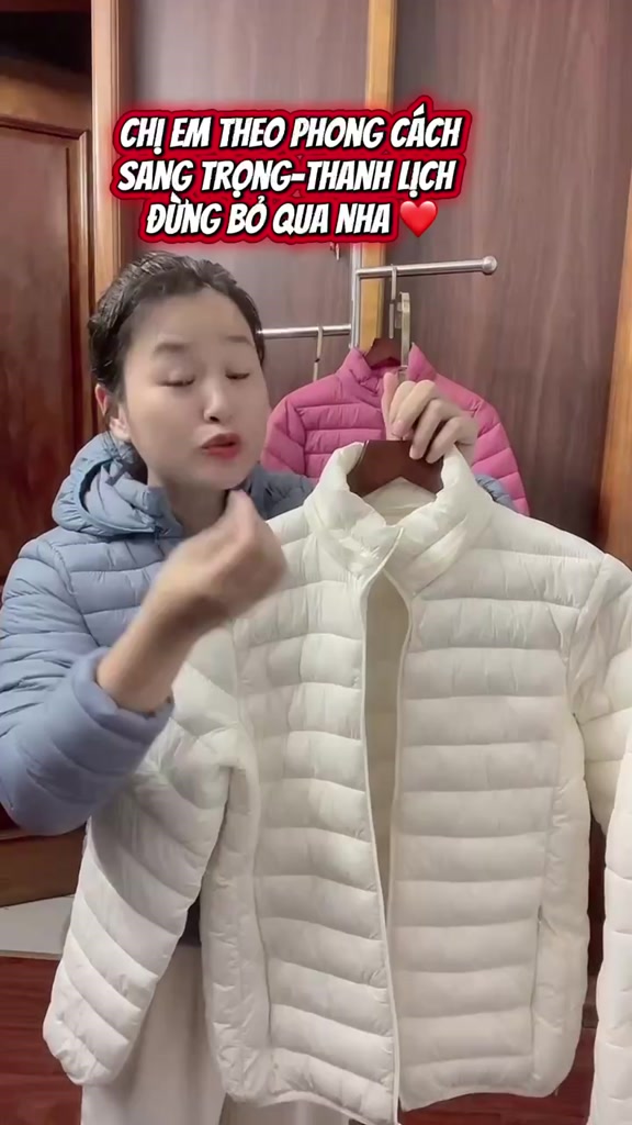 Áo Phao Nữ trần bông 3lớp ,Dáng ngắn mũ có thẻ tháo rời | BigBuy360 - bigbuy360.vn