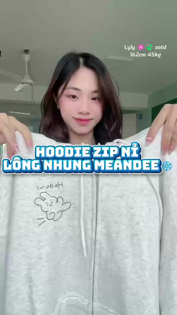 Áo Hoodie Zip Nam Nữ Meanstore Áo Khoác Nỉ Lót Lông Nhung và Bông Dày Form Rộng Màu Xám, Đen In Cặp Đôi - KNGH1 | BigBuy360 - bigbuy360.vn