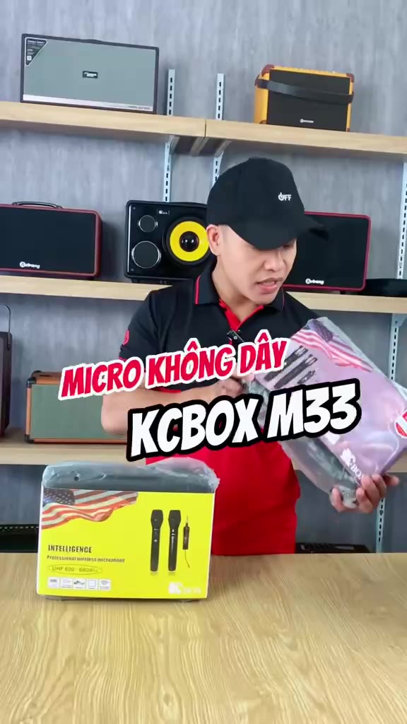 Micro Không Dây Cao Cấp KCBOX M33 Chính Hãng | Nhạy Âm, Chống Hú, Âm Thanh Rõ, Bảo Hành 12 Tháng | BigBuy360 - bigbuy360.vn